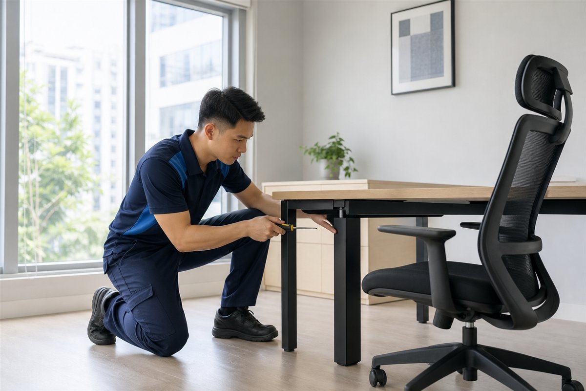 Office furniture assembly